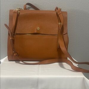 Isaac Mizrahi Tan Leather Handbag